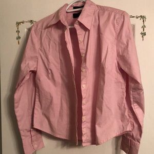 Ultra Club gently worn button down long sleeve shirt size M stretch poplin